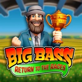 Big Bass Return to the Races game by Pragmatic Play – logo hosted on Marvel Casino