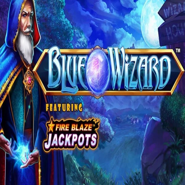 Slots logo of Blue Wizard Fire Blaze Jackpots from Rarestone Gaming at Marvel Casino