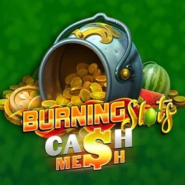 Burning Slots Cash Mesh slot logo by BF Games at Marvel Casino