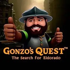 Gonzo's Quest casino game by NetEnt – featured logo at Marvel Casino