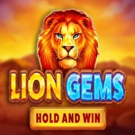 Lion Gems Hold and Win logo by Playson at Marvel Casino